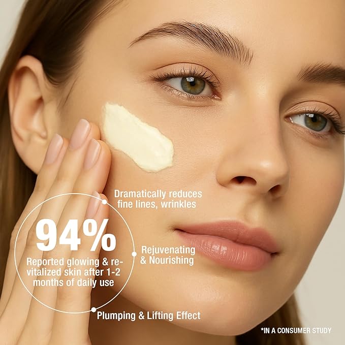 Face Moisturizer Retinol Cream For Face, Collagen Anti Aging Face Cream, Day-Night Neck Cream With Hyaluronic Acid, Wrinkle Cream For Women & Men Reduces Wrinkles, Dryness, 1.85 Fl. Oz-FemmiqueWomen