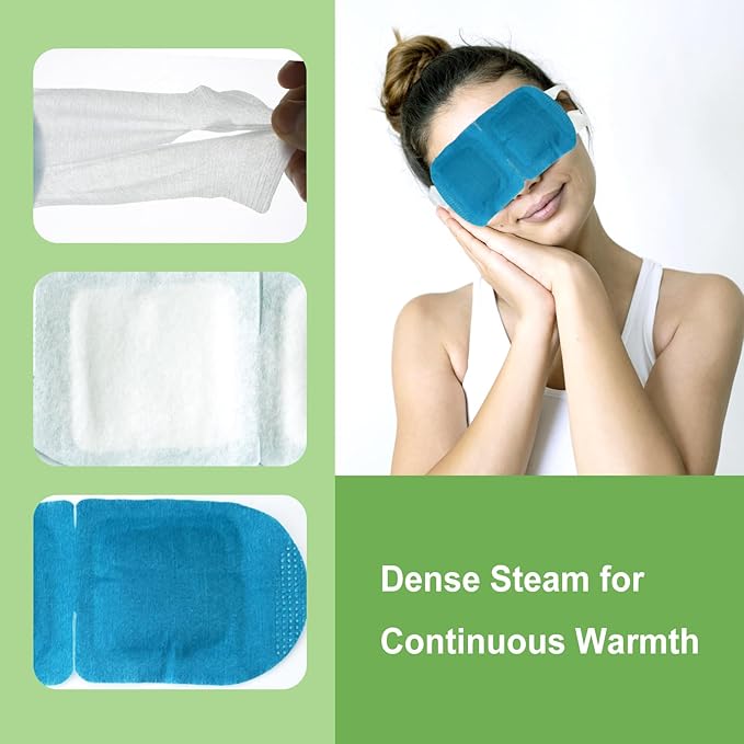 10PCS Steam Eye Mask, Relieve Eye Fatigue, Can be Used for Eye Relaxation, Jet Lag or Insomnia, Disposable Heated Steam Eye Mask, Rich in Nutrients Heated to Promote Absorption (Fragrance-Free)-FemmiqueWomen