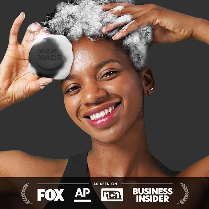 Charcoal Shampoo Bar 2.0 - Hydrating & Moisturizing Natural Hair Soap Bar Shampoo for Excess Oil Build-Up & Scalp Nourishment - Bathing Soap Solid Shampoo for All Hair Types (120g, 4.23oz)-FemmiqueWomen