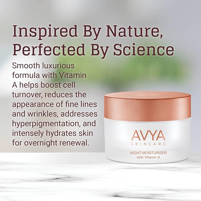 AVYA Night Moisturizer (1.7oz) - Advanced Ayurvedic Skincare/Retinol Cream with Antioxidants/Reduces Fine Lines and Wrinkles-FemmiqueWomen