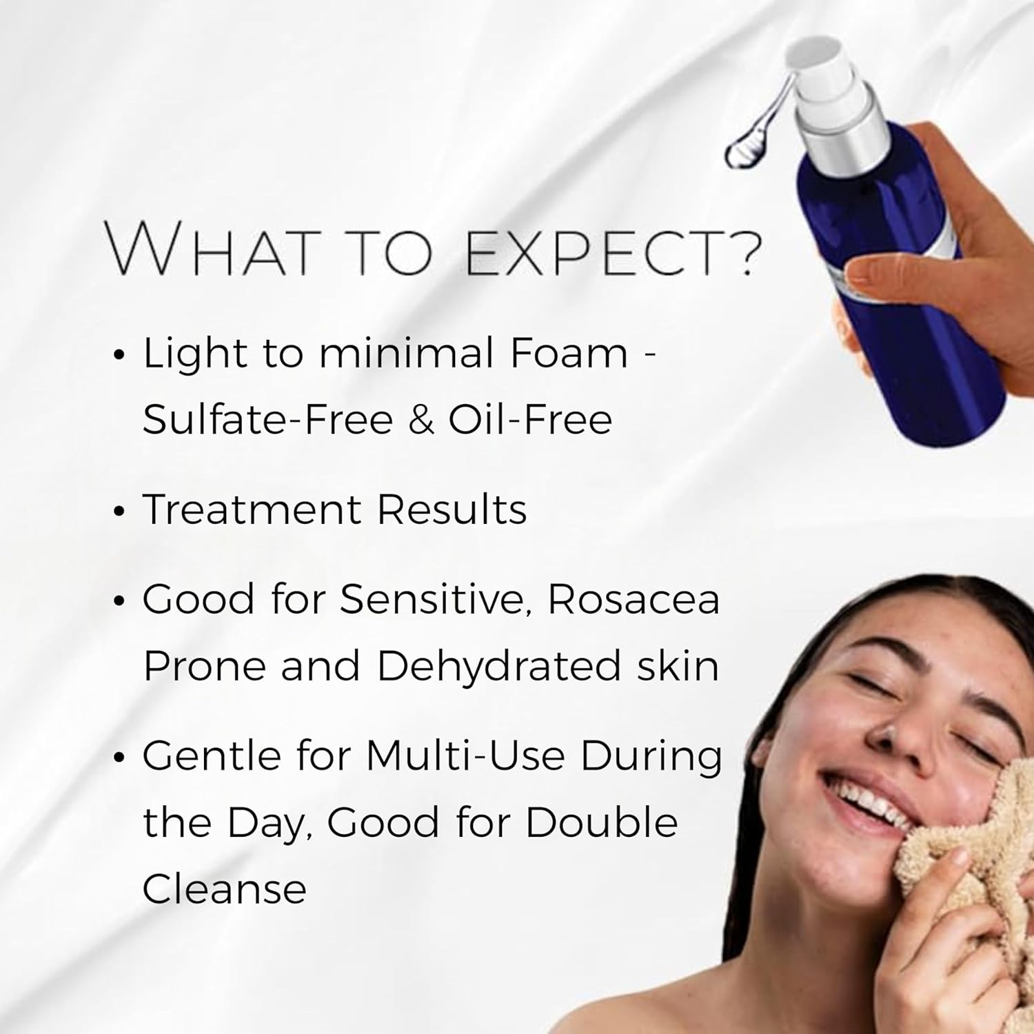 Bioactive Cleanser Normal to Dry Skin - Non-Foaming Facial Cleanser Provides a Gentle Deep Clean Face Wash and Ultra-Hydrating and Moisturizing Treatment (4.5 fl oz)-FemmiqueWomen