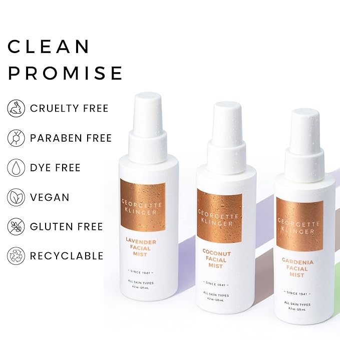 Georgette Klinger Gardenia Facial Mist - Collagen-Infused Face Spray, Long-Lasting Makeup, Hydration for Dewy and Smooth Skin, Anti Aging for All Skin Types- 4.2 oz-FemmiqueWomen