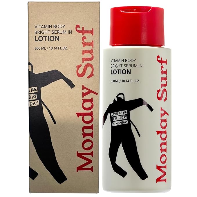 Vitamin Body Lotion-Vanilla Woods Scent, Glow Skin, Korean Body Lotion, 24-Hour Moisture Skin Care, Niacinamide, Vitamin C, Vegan, for Women & Men 10.14 Fl Oz-FemmiqueWomen