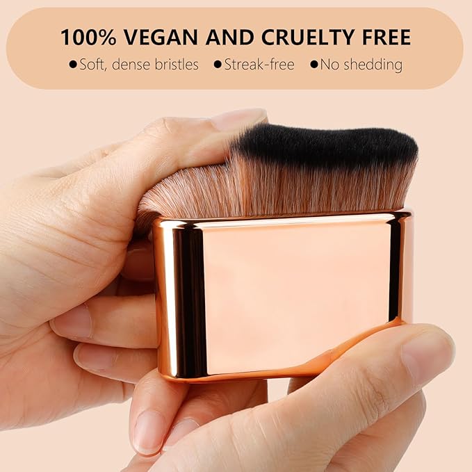 docolor Self Tanner Brush Body Makeup Brush for Flawless Face and Body Makeup, Sunless Tanner Blending Brush Body Brush for Self Tanner, Bronzer, Foundation, Vegan & Cruelty Free-FemmiqueWomen