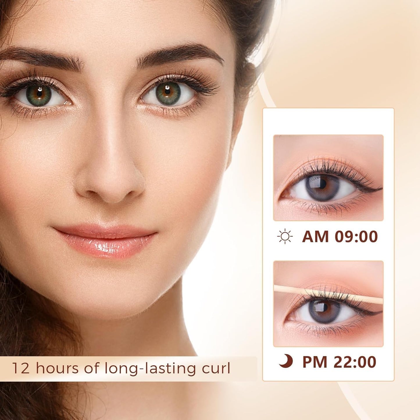 Heated Eyelash Curlers Electric Eyelash Curler with LED Display, 3 Temperature Modes Anti-Burn USB Rechargeable Natural Curling 24H Long Lasting for Women Makeup Tools Gifts WFB627-FemmiqueWomen