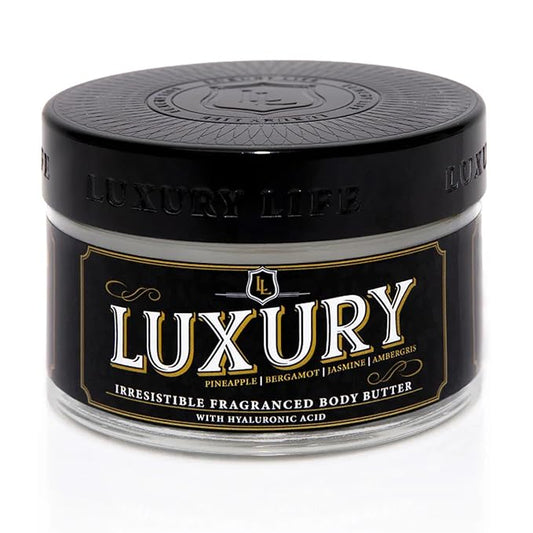 LUXURY LIFE Bed Butter - Scented, Luxurious Body Butter With All-Natural Hyaluronic Acid For Soft, Glowing, Hydrated Skin For Men & Women - Suitable For All Skin Types - Luxury Scent, 5 oz-FemmiqueWomen