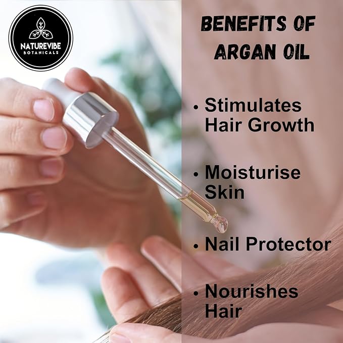 Naturevibe Botanicals Argan Oil 32 Ounces | 100% Pure and Natural | Great for Skin Care and Hair Care-FemmiqueWomen
