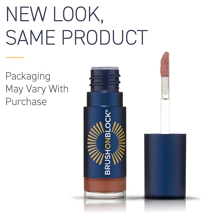 Brush On Block Sun Shine Protective Lip Oil SPF 30, Mineral Protection from UVA/UVB & Blue Light, Hydrating, Cruelty-Free, Gluten-Free, & Vegan, Fig-FemmiqueWomen