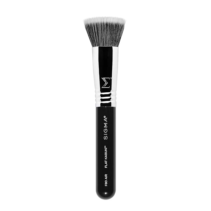 Sigma Beauty F80 Air Flat Kabuki Brush – Flat Top Kabuki Foundation Brush with Premium Synthetic Fibers for Evenly Blending and Buffing Foundation, Compatible with Liquid & Cream Makeup Product-FemmiqueWomen