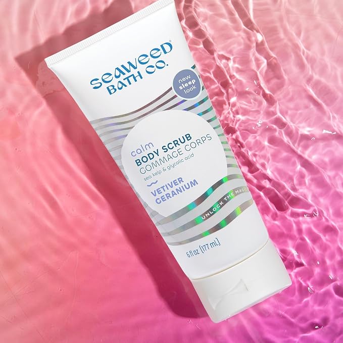 Seaweed Bath Co. Calm Body Cream - Vetiver Geranium | Soothing Hand and Body Lotion With Oat Milk, Shea Butter, and Chamomile | Natural, Vegan Moisturizer For Dry Skin | 6 oz-FemmiqueWomen