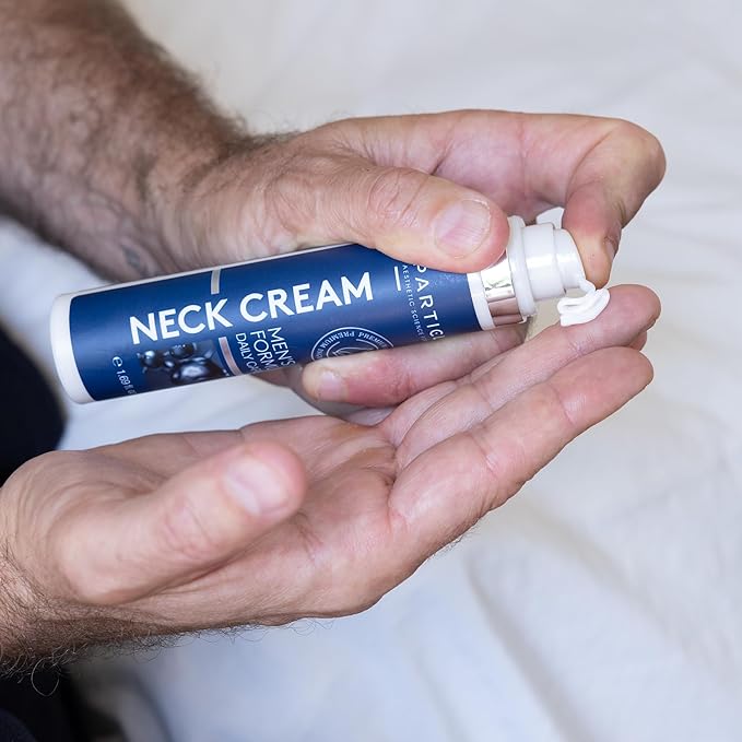 Particle Neck Cream for Men - Firming Cream, Lift and Moisturize The | Use on Saggy Skin or Turkey Anti Aging Triple Action with Collagen, Hyaluronic Acid, Retinol, 1 pack, 1.7 Fl Oz-FemmiqueWomen