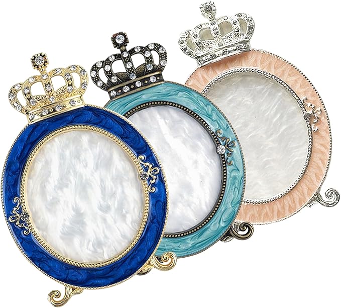 3 Pcs Nail Art Palette, Nail Art Painting Mixed Color Palettes Crown Nail Holder Retro Nail Art Display Board, Nail Art Display Tools Photography Props-FemmiqueWomen