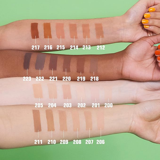 3INA The 3-In-1 Foundation 214 - Vegan Formula - Combination Of Primer, Concealer And Foundation - Medium Coverage - Natural Finish - Perfect For Covering Lines And Blemishes - Long Lasting - 1.01 Oz-FemmiqueWomen