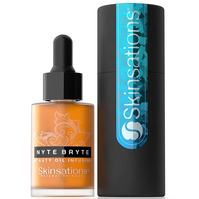 Skinsations - Retinol Face Oil Infusion - NYTE BRYTE - Anti-Aging, Collagen Boosting, Antioxidant Protection, Skin Care - Retinol, Plum Kernel Oil, Sea Buckthorn, Wheat Germ Oil, Vitamin A, Vitamin E-FemmiqueWomen