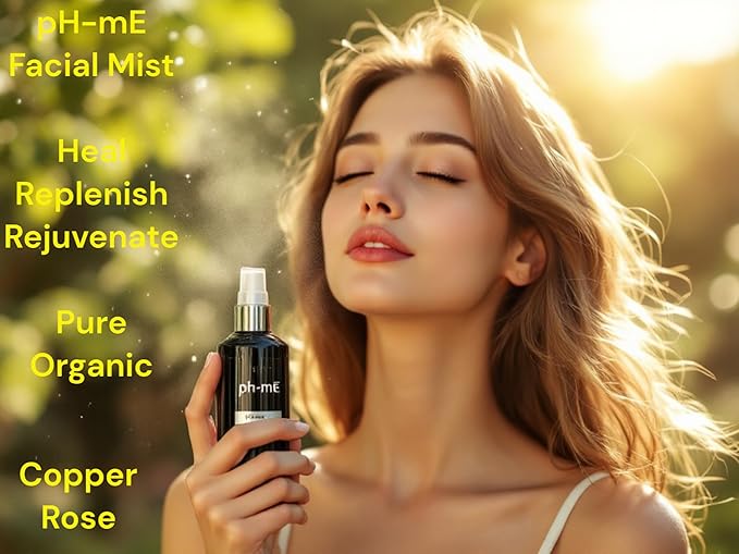 Hydrating Face Mist, Copper Rose, Pure, Natural, Organic Ingredients Helps your Skin Reduce Wrinkles, Fine Lines, Inflammation, Acne, for Clear Beautiful Skin (3.4oz)-FemmiqueWomen