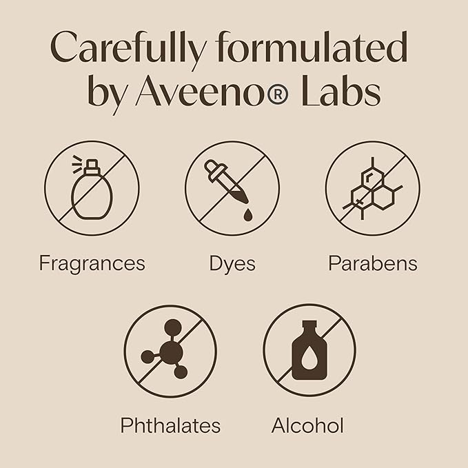 Aveeno Daily Moisturizing Cream with Prebiotic Oat & Shea Butter, Body, Face & Hand Cream for Normal to Dry, Sensitive Skin Hydrates for 48 Hours, Fragrance Free & Non-Comedogenic, 7.5 oz-FemmiqueWomen