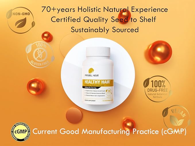 100% Natural Growth Treatment, Reduces Hair Loss, US Patented Formula Proven Effective for Men & Women, 100% Vegan Ingredients, Non-GMO, 30-Day Supply-FemmiqueWomen