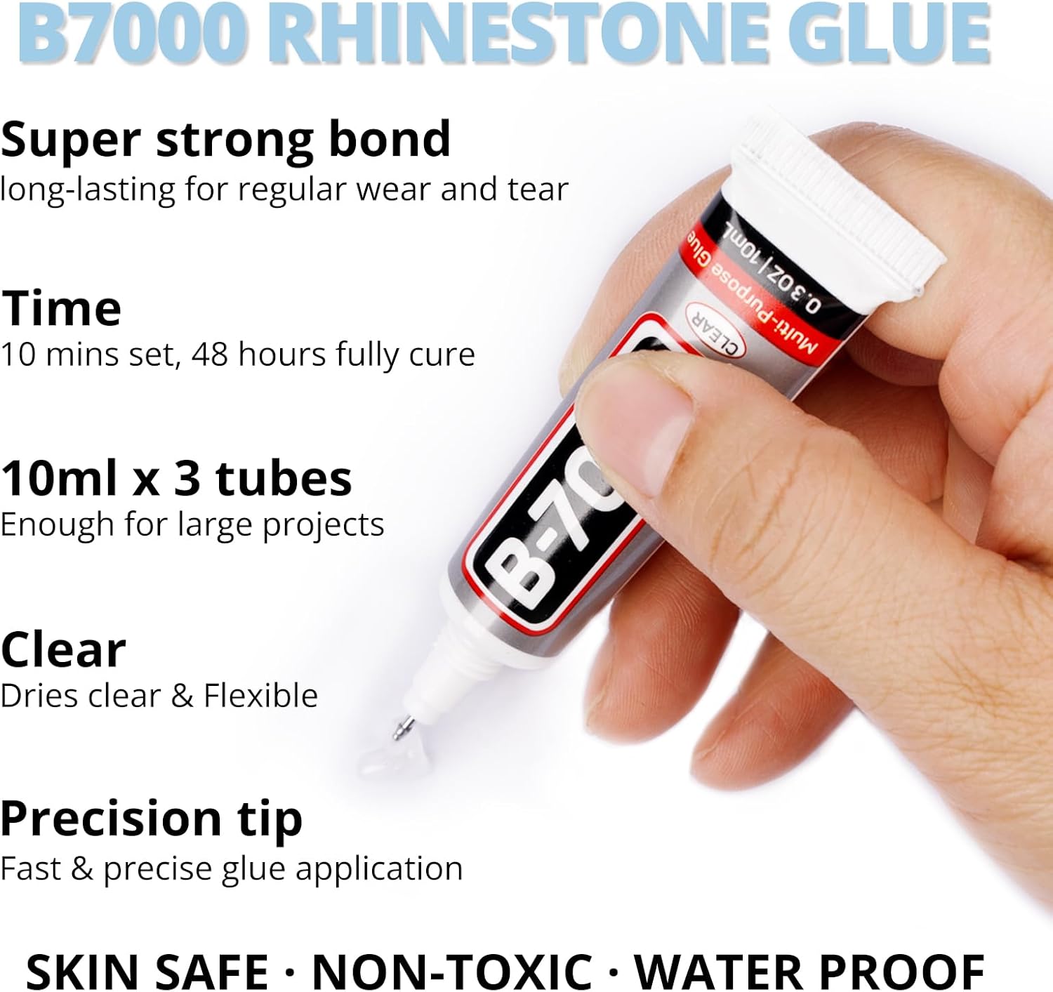 30000Pcs Resin Jelly Rhinestones Set for Crafting Bedazzling, Light Blue AB Flatback Gems Jewels for Crafts Clothes Shoes Fabric Outfit Nails Makeup, Flat Back Crystal 2-6mm with b 7000 Glue-FemmiqueWomen