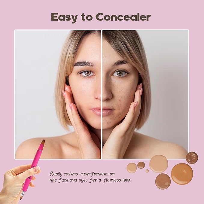 Lip Applicator Brush - 3 Pack Exquisite Professional Dustproof Retractable Lip Brush - Makeup Lipstick Lip Gloss Applicators (Pink Red Gold)-FemmiqueWomen