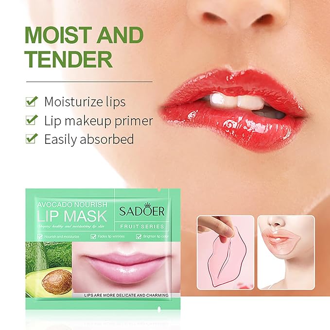 30 PCS Moisturizing Lip Mask .Crystal Lip Care Gel Pads Mask for Moisturizing & Reducing wrinkle, Let Your Lip Smoothing,Exquisite.Remove Dead Skin Moisture Essence-FemmiqueWomen