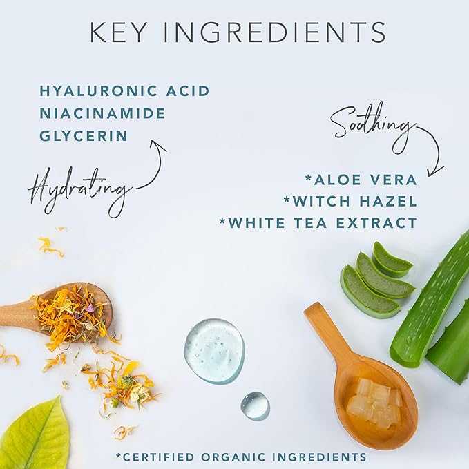 Hyaluronic Acid Toner for Face - USA Made with Natural & Organic Ingredients, Hydrating Toner with Niacinamide, Softens and Smoothes Dry & Sensitive Skin, Fragrance-Free Skin Care Spray-FemmiqueWomen