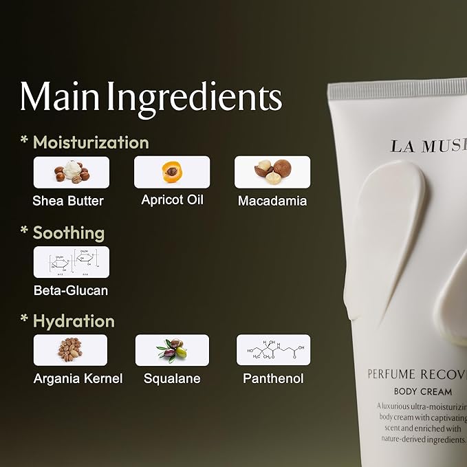 LA MUSE Perfume Body Lotion for Women(Floral Musk) | Body Cream for Women, Dry Skin with Shea Butter, Peptide | Softens & Comforts Sensitive Skin with Silky Smooth Finish, Non-Sticky | 10.14 fl oz-FemmiqueWomen