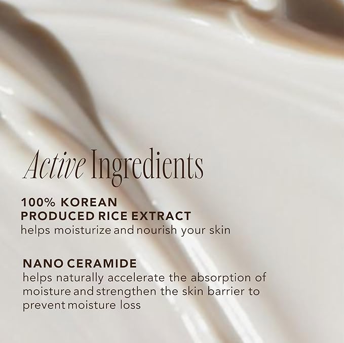 The Face Shop Rice Ceramide Moisturizing Cream - Rice Extract + Rice Bran Oil - Hydrating Targets Dryness, Brightening - Dermatologically Tested - Lightweight Moisturizer Face Cream - Korean Skin Care-FemmiqueWomen