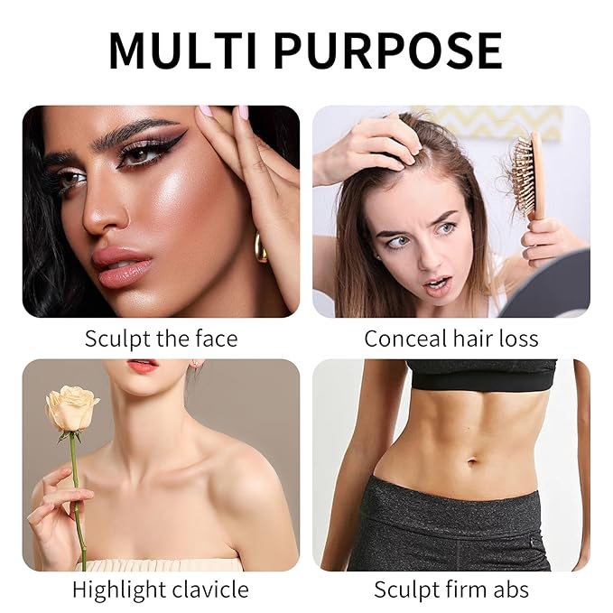 3Pcs Cream Contour Sticks Kit, Face Contouring Pen with Highlighter Stick, Blush Stick and Bronzer Contour Stick for Sculpt the Face, Create a Long Lasting, Matte or Dewy Finish (06)-FemmiqueWomen