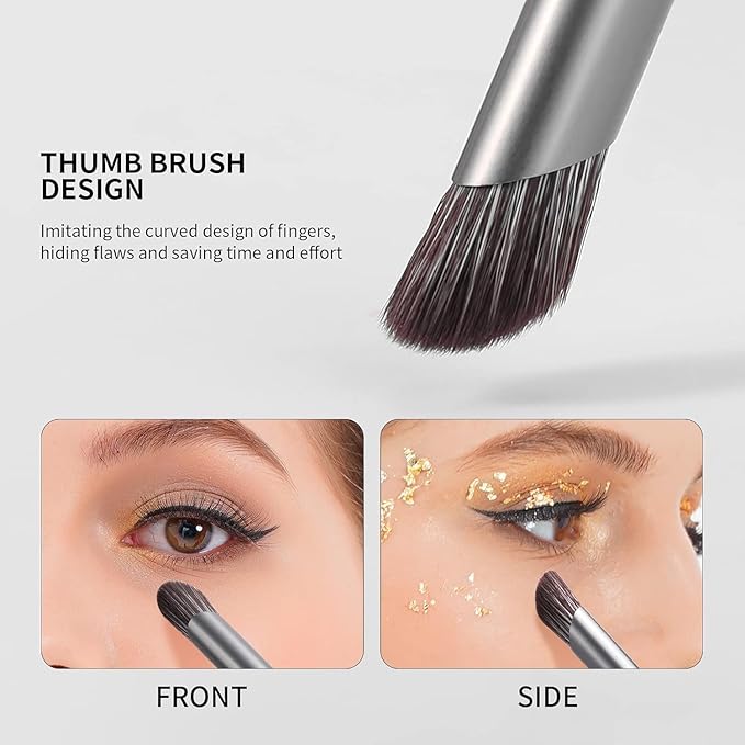 DUcare Professional Makeup Brush Set 22Pcs with Travel Case Synthetic Kabuki Foundation Brush, Face Powder Brush, Blush Brush, Concealer Brush, Eyeshadow Brushes-FemmiqueWomen