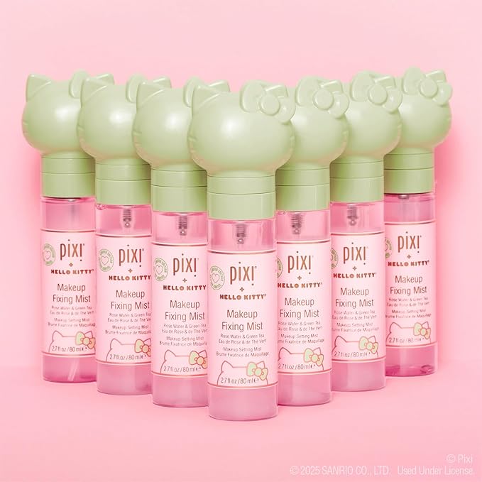 Pixi + Hello Kitty Makeup Fixing Mist |Lightweight Setting Spray | 80 ml / 2.7 fl oz-FemmiqueWomen