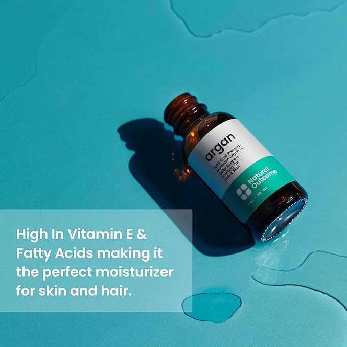 Argan Oil 100% Pure Moroccan Cold-Pressed Face, Body and Hair Lightweight Oil for Moisturizing, Hydrating & Skin Nourishment, 1 oz-FemmiqueWomen