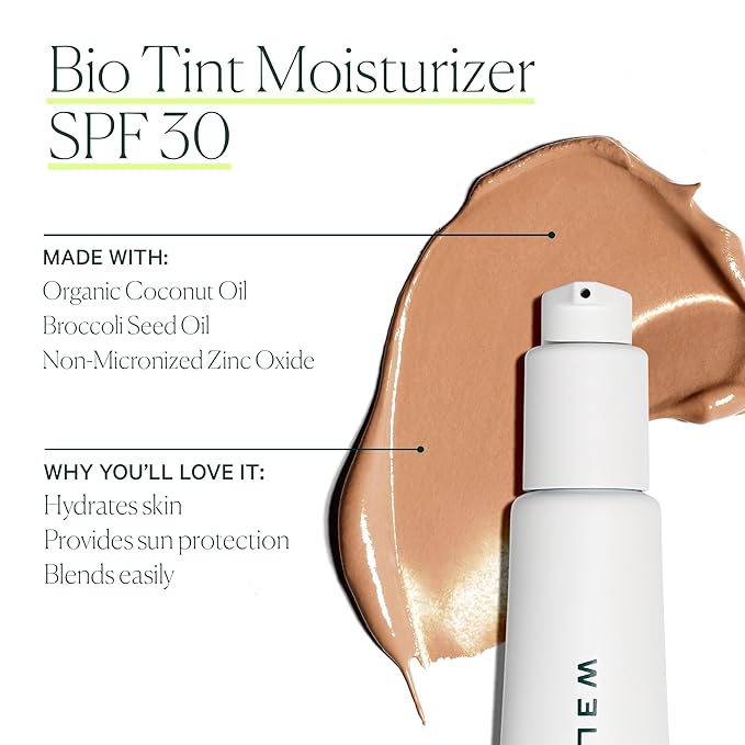 Well People Bio Tint SPF 30 Tinted Moisturizer, Skin-perfecting Moisturizer, Smoothes Imperfections & Moisturizes Skin, Vegan & Cruelty-free, 5N-FemmiqueWomen