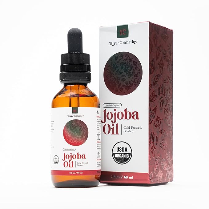 Organic Jojoba Oil, Cold Pressed Jojoba Oil for Face, Skin Care, and Hair Care, USDA Certified Organic 100% Pure, Hexane Free, 2 Fl Oz.-FemmiqueWomen