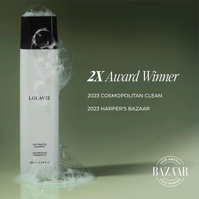 LolaVie Restorative Shampoo - 8.5 oz - Repairs Look of Damage, Protects from Breakage, Reduces Frizz for 12x Softer, Smoother Hair - Gentle, Color Safe - All Hair Types-FemmiqueWomen