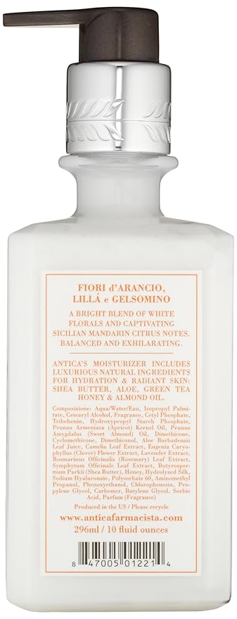 Antica Farmacista Body Moisturizer - Moisturizing Scented Lotion - Premium Body Moisturizer - Luxury Gift for Women & Men - Hand & Skin Hydration - Orange Blossom, Lilac and Jasmine, 10 Fl Oz-FemmiqueWomen