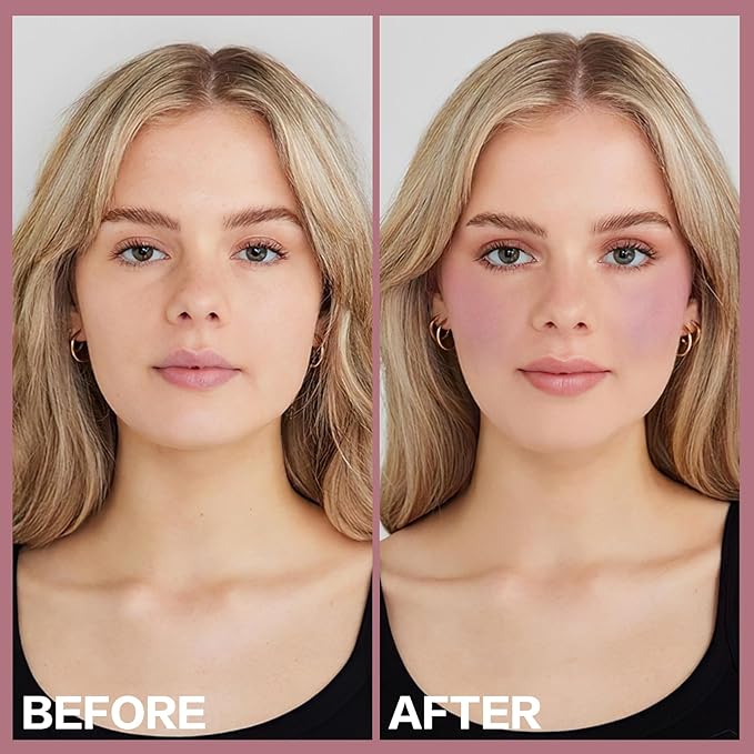 2Pcs Cream Blush Makeup Stick,Monochromatic Multi-Stick Face Blush for Cheek,Lip and Eye,Matte and Dewy Finish for Long Wearing,Easy Application.SERENITY-FemmiqueWomen