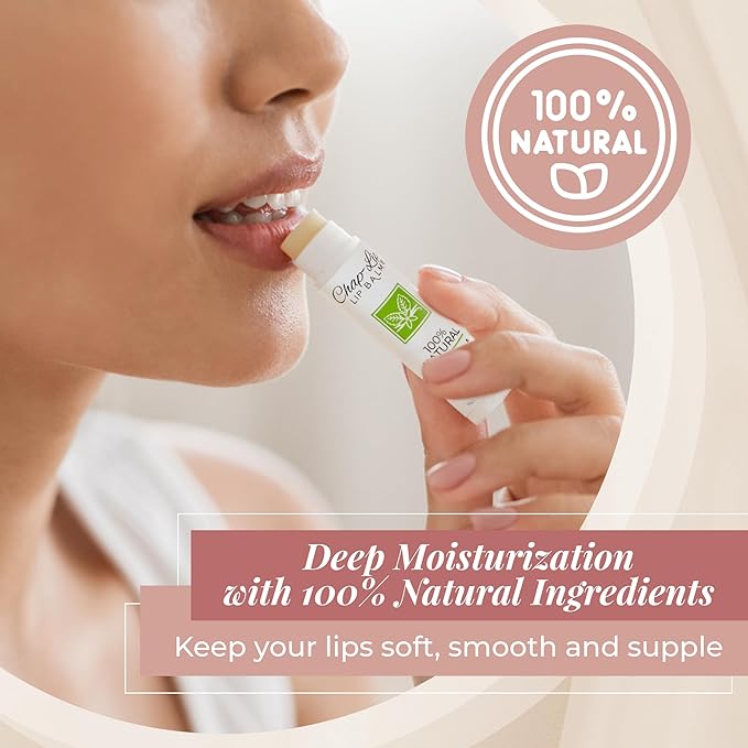 100% Natural Lip Balm Set, Hydrating and Moisturizing Beeswax Natural Flavor Assortment, Lip Moisturizer for Dry Lips, Cocoa Butter, Petroleum Free, 8 Count, 2 Pack-FemmiqueWomen