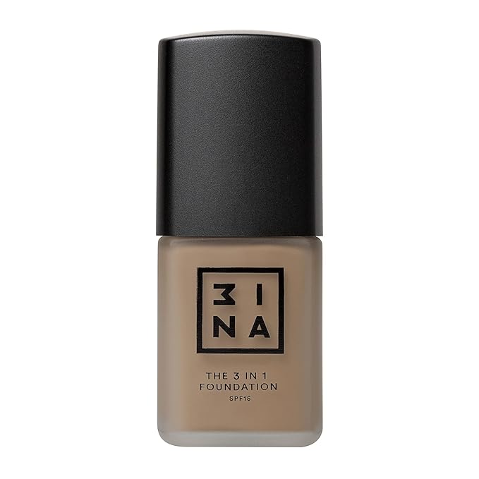 3INA The 3-In-1 Foundation 215 - Vegan Formula - Combination Of Primer, Concealer And Foundation - Medium Coverage - Natural Finish - Perfect For Covering Lines And Blemishes - Long Lasting - 1.01 Oz-FemmiqueWomen