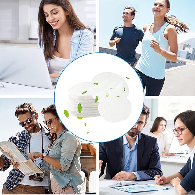 200PCS Underarm Sweat Pads for Women Men, Disposable Ultra-Absorbent Invisible Arm Pit Sweat Guards-FemmiqueWomen