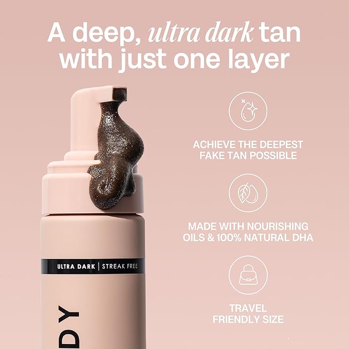 Bali Body Ultra Dark Self Tanner Mousse | Premium Sunless, Tanning Foam | Natural Green-Based Self Tan | Instant Bronze Fake Tan for All Skin Types, Vegan & Cruelty Free (100ml/3.4 fl oz)-FemmiqueWomen
