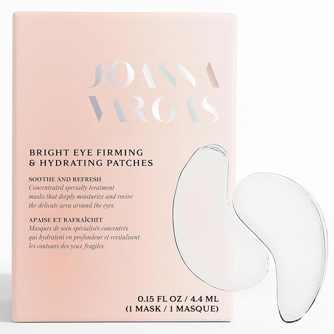 Joanna Vargas Eye Gel Mask – Hydrating Under Eye Patches with Hyaluronic Acid & Chamomile – Depuffing Eye Mask for Dark Circles, Puffiness & Fine Lines – Gel Eye Pads for Women – 1 Pair-FemmiqueWomen