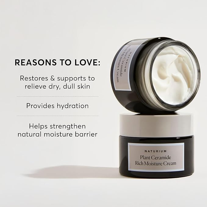 Naturium Plant Ceramide Rich Moisture Cream, Hydrating & Anti-Aging Skincare, 1.7 oz-FemmiqueWomen