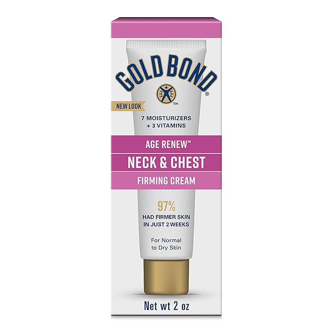 Gold Bond Age Renew Neck & Chest Firming Age Renew Cream, 2 oz., Clinically Tested Skin Firming Cream-FemmiqueWomen