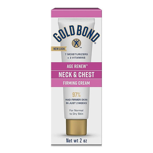 Gold Bond Age Renew Neck & Chest Firming Age Renew Cream, 2 oz., Clinically Tested Skin Firming Cream-FemmiqueWomen