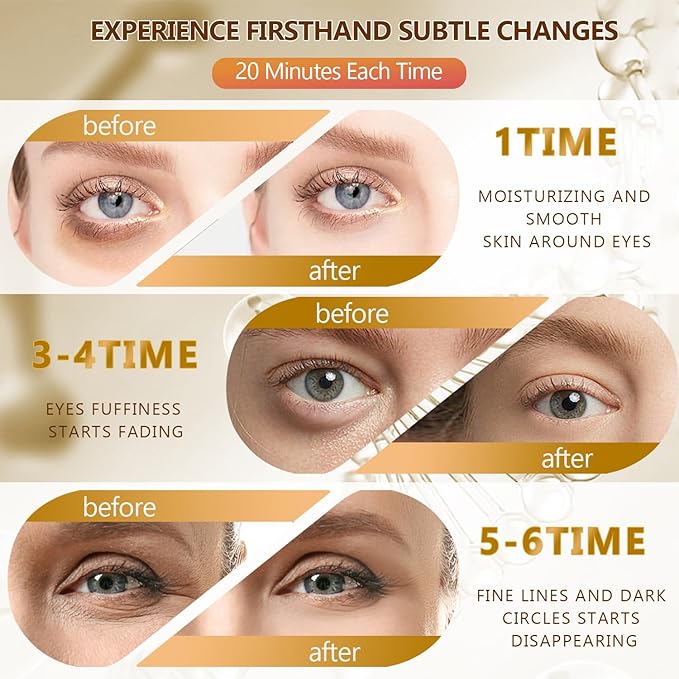 3 Packs 60 Pcs Under Eye Patches, 24K Gold+Pink+Green, 30 Pairs Undereye Mask for Puffy Eye Dark Circle Treatment, Collagen Gel Pads Hydrating for Eye Bag Puffiness Wrinkle, Women Men Beauty Skin Care-FemmiqueWomen