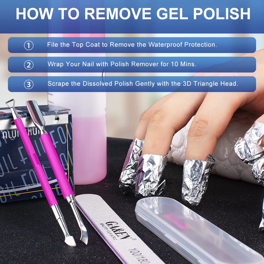 2PCS Metal Rose Pink Cuticle Pusher and Cutter Remover Salon Quality Stainless Steel Gel Nail Polish Peeler Scraper Durable Manicure and Pedicure Cleaner Tool For Fingernail and Toenail-FemmiqueWomen