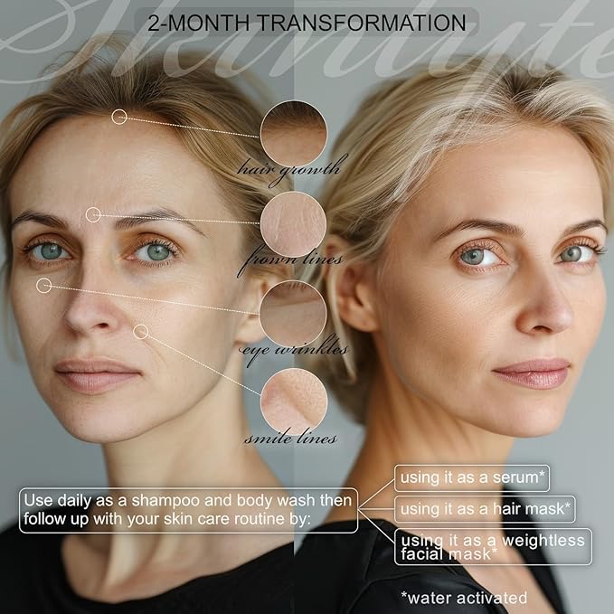 Natural Hair & Whole Body Bar Soap -Hair & Skin Treatment- Keratin & Collagen Peptides | Hair: Promotes Growth, Repair, Strength, Volume | Skin: Anti-Aging, Firm, Elasticity w/Organic Sulfur-FemmiqueWomen