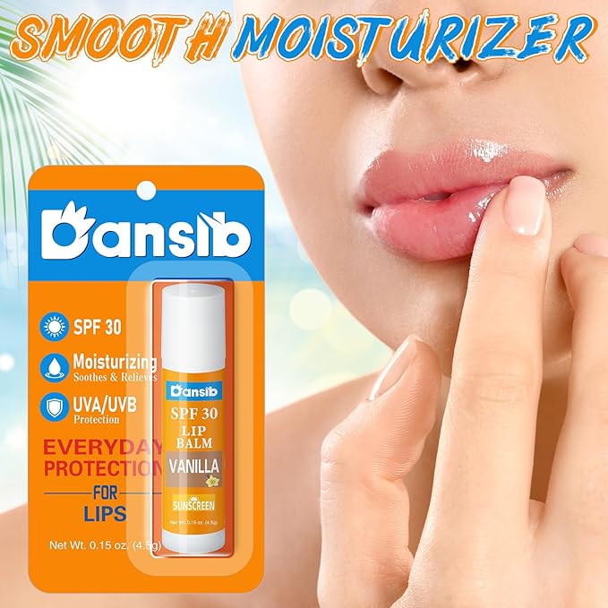 10 Pcs Sunscreen Lip Balms Bulk SPF 30 Lip Balms Stick with Sunscreen Employee Staff Appreciation Gifts Bulk Team Coworkers Christmas Party Gifts for Outdoor Travel Beach-FemmiqueWomen