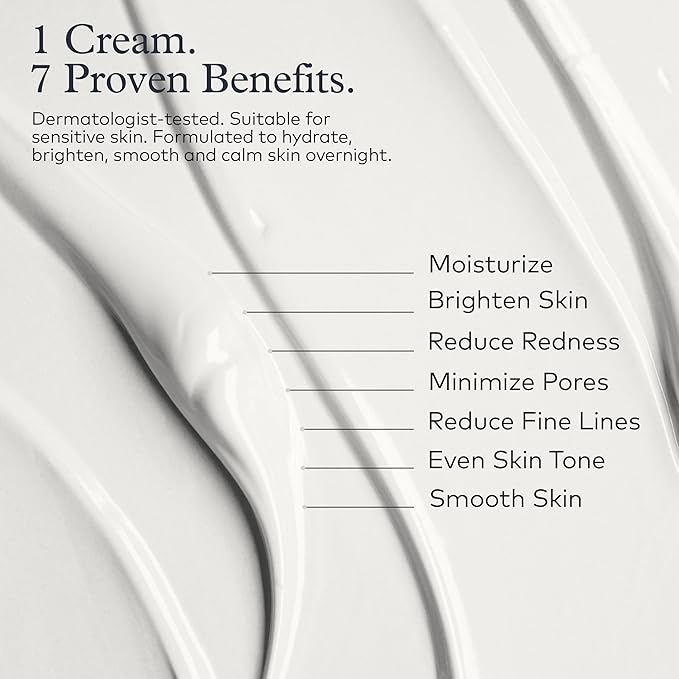 Onekind Dream Cream Night Moisturizer – Hydrating Anti-Aging Face Cream with Squalane, Rosehip & Shea Butter – Fragrance-Free, Vegan, for Dry & Sensitive Skin – 1.7 oz-FemmiqueWomen