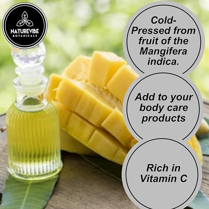 Naturevibe Botanicals Mango Oil 32 Ounces | 100% Pure and Natural | Great for Skin Care and Hair Care-FemmiqueWomen
